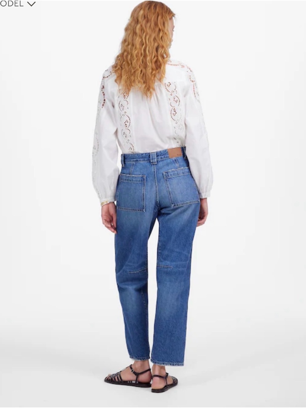 Madewell Darted Barrel Leg Jeans - Picture 2 of 6
